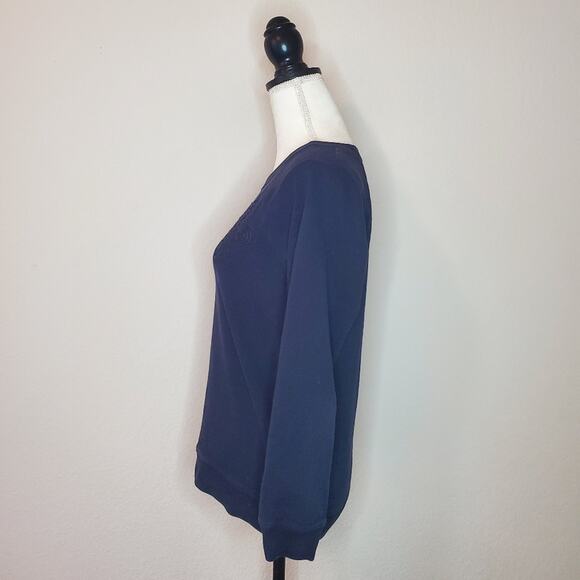 Madewell Navy Embroidered Sweatshirt Medium - Picture 4 of 7